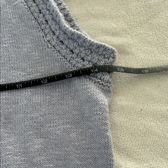 Madewell Light Blue Knit Crop Top size medium - Picture 6 of 10